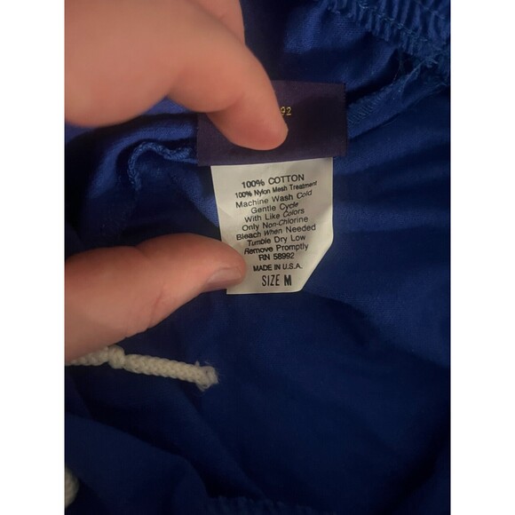 Vintage Spalding Basketball Shorts  Size M 90s Brand New Made in USA Blue - Picture 5 of 7